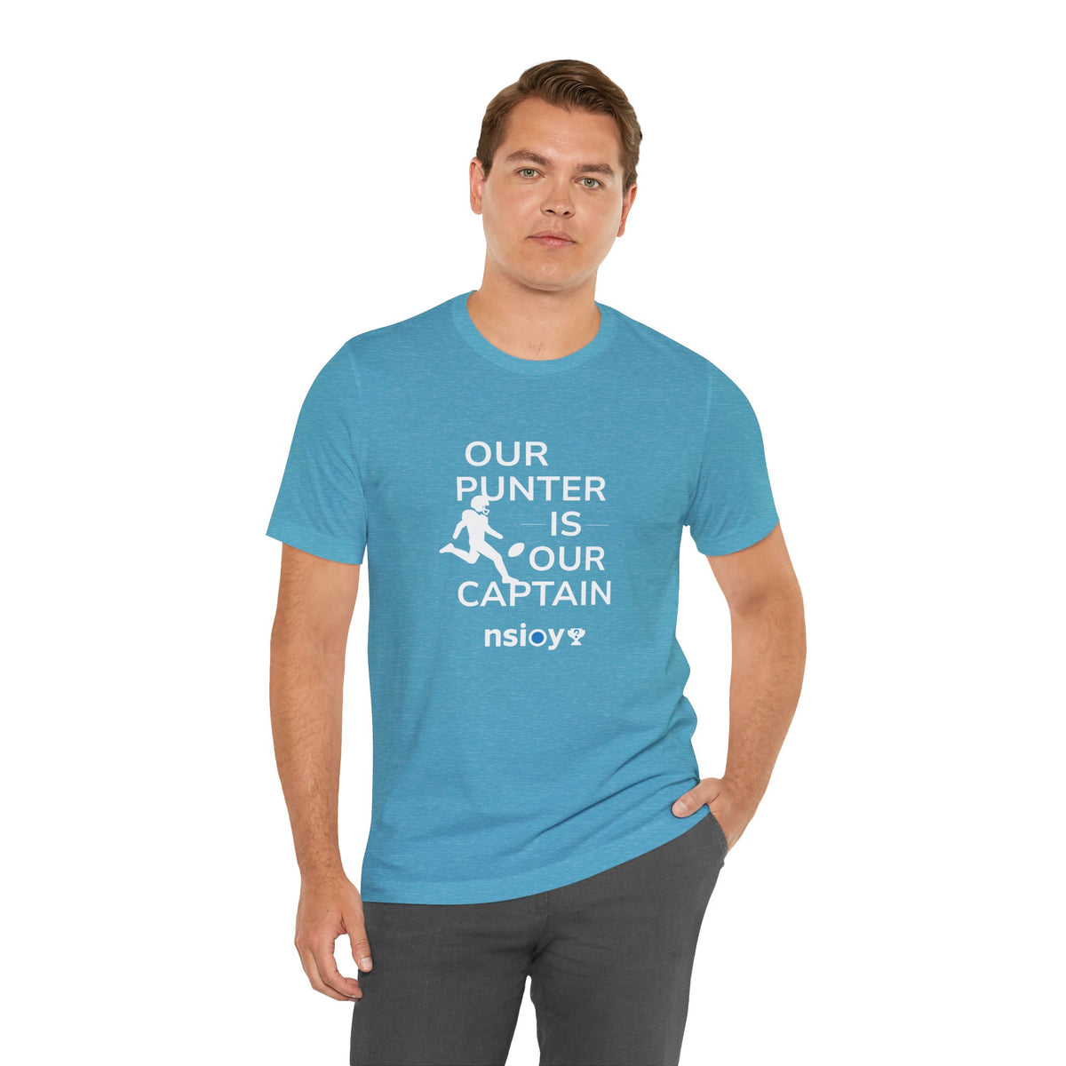 Our Punter Is Our Captain Football T-Shirt — Team Captain Game Day Tee