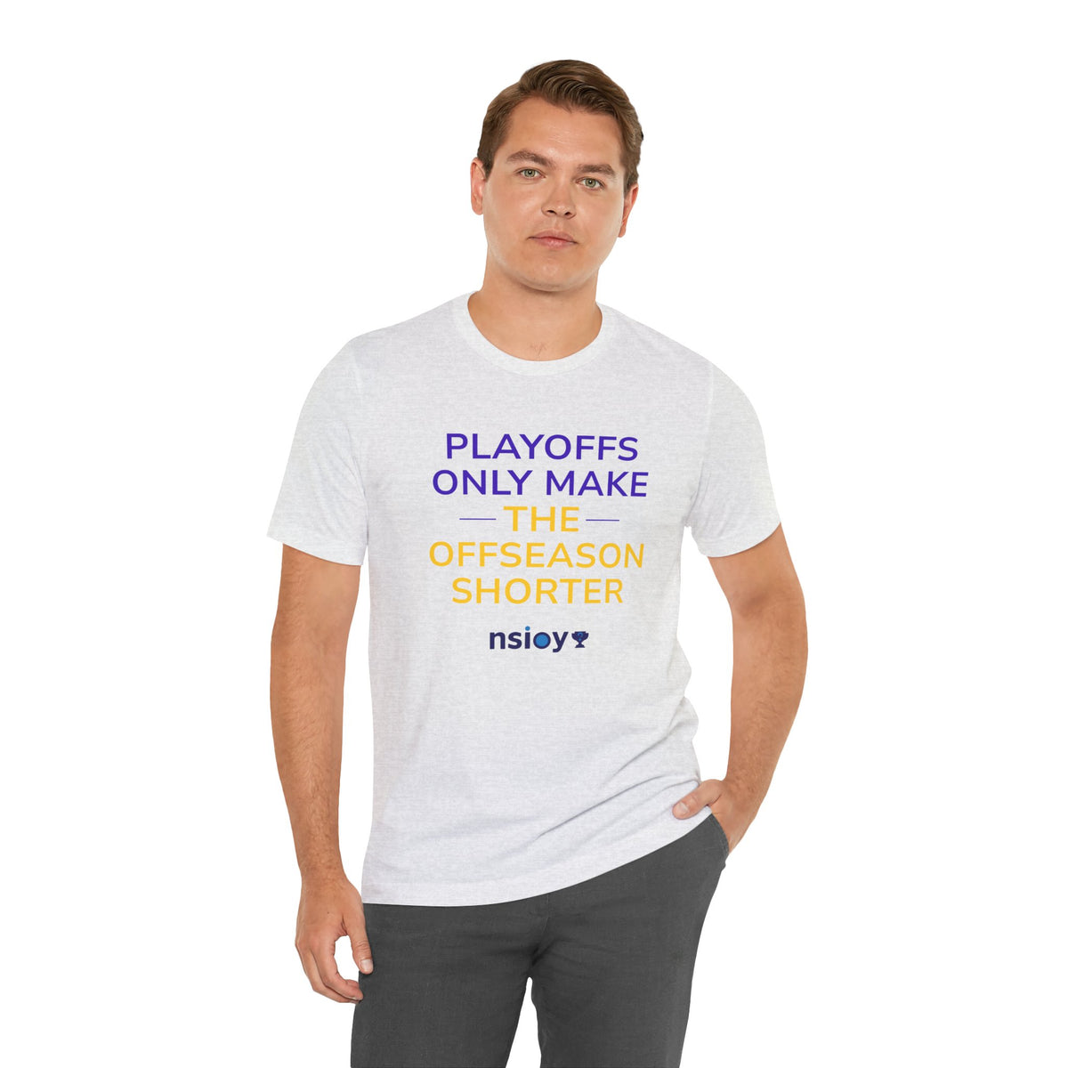 Purple/Yellow Playoffs Only Make The Offseason Shorter Tee