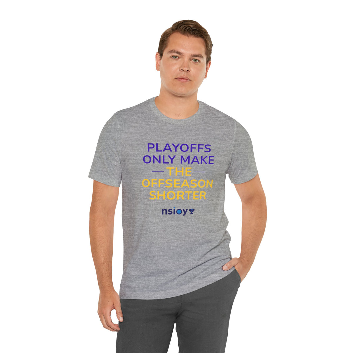 Purple/Yellow Playoffs Only Make The Offseason Shorter Tee