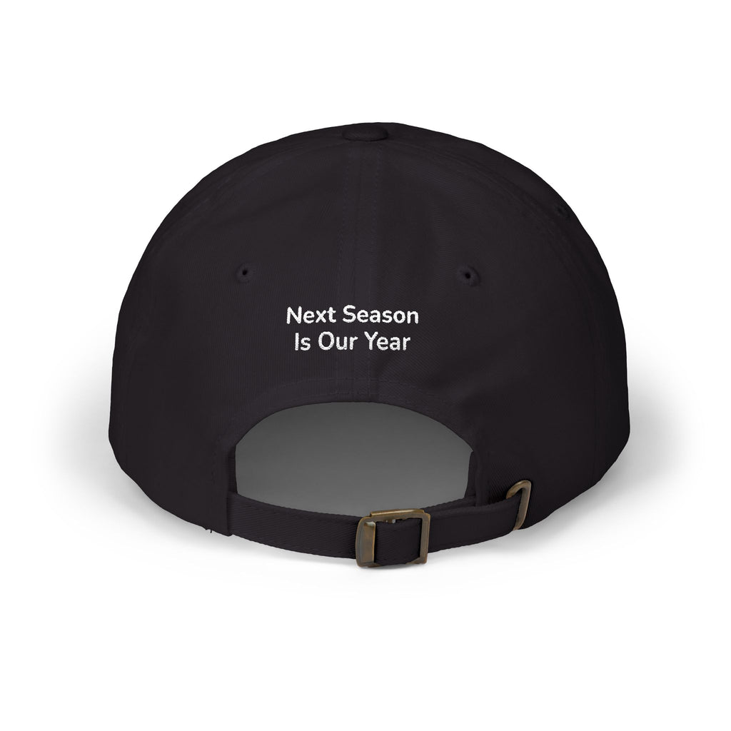 Baseball Cap — NSIOY Logo with 'Next Season Is Our Year' Embroidered Back
