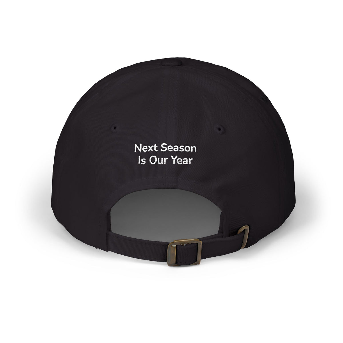 Baseball Cap — NSIOY Logo with 'Next Season Is Our Year' Embroidered Back