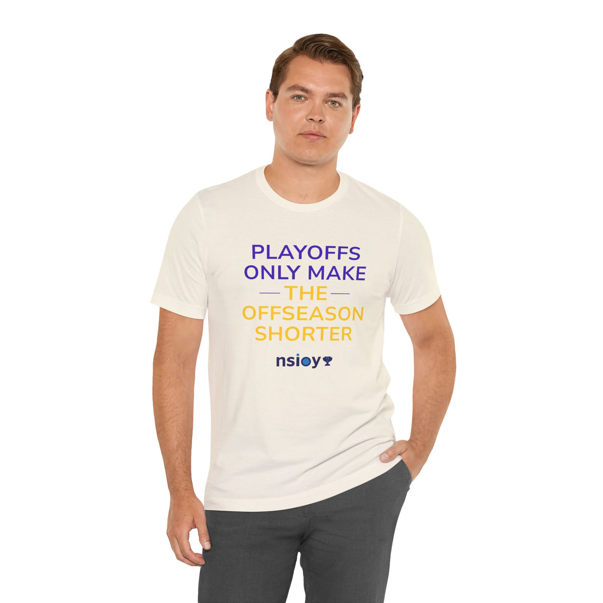 Purple/Yellow Playoffs Only Make The Offseason Shorter Tee