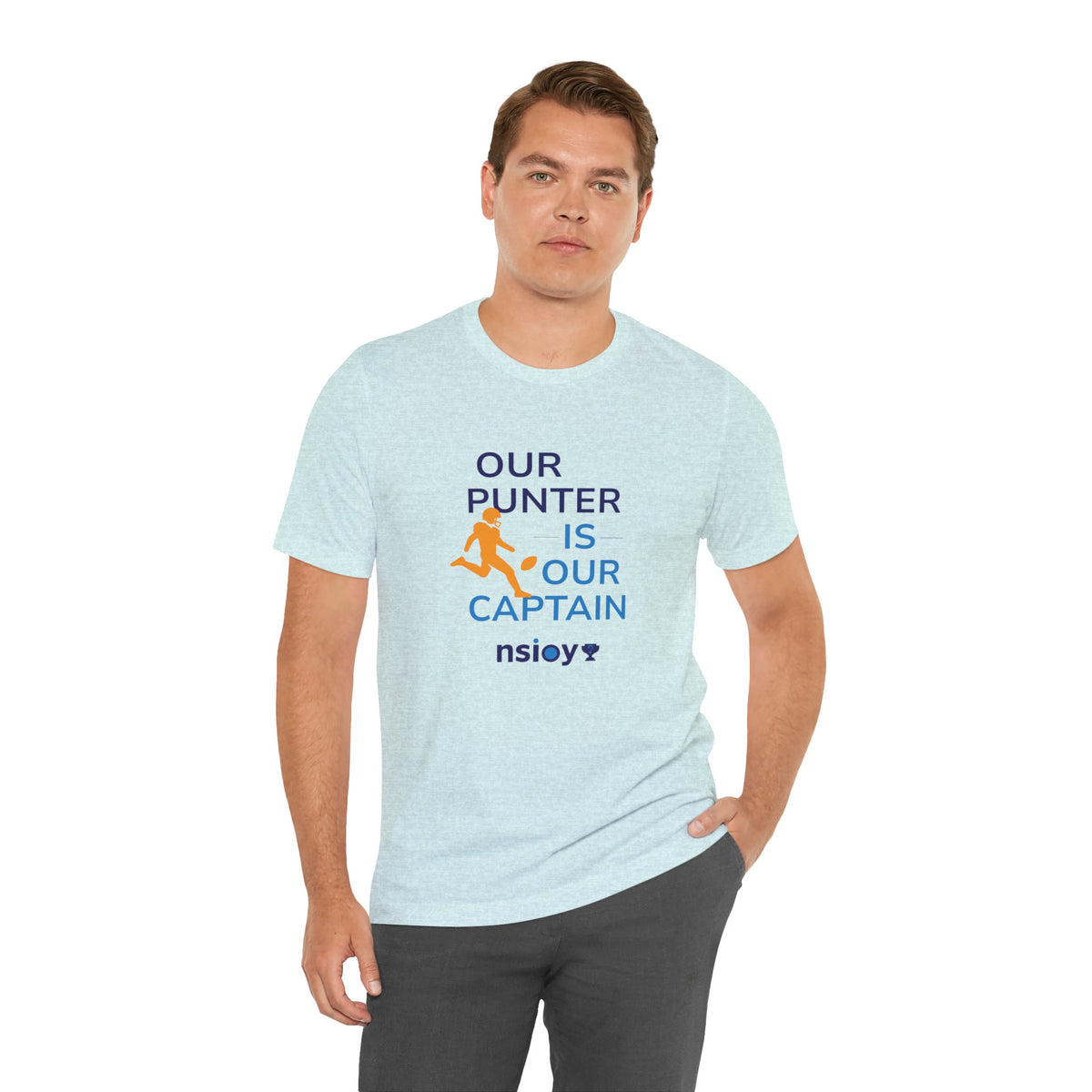 Our Punter Is Our Captain Football T-Shirt — Team Captain Game Day Tee