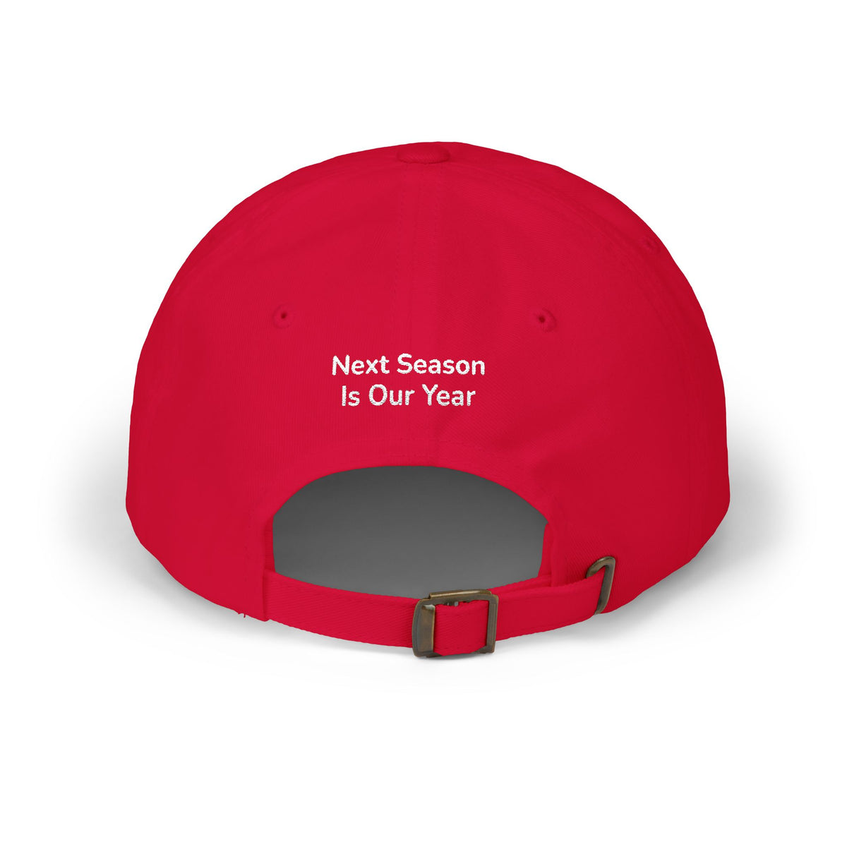 Baseball Cap — NSIOY Logo with 'Next Season Is Our Year' Embroidered Back