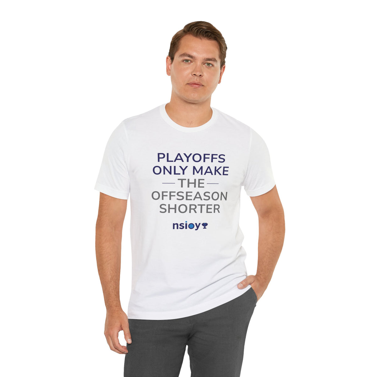 Navy/Gray Playoffs Only Make The Offseason Shorter T-Shirt