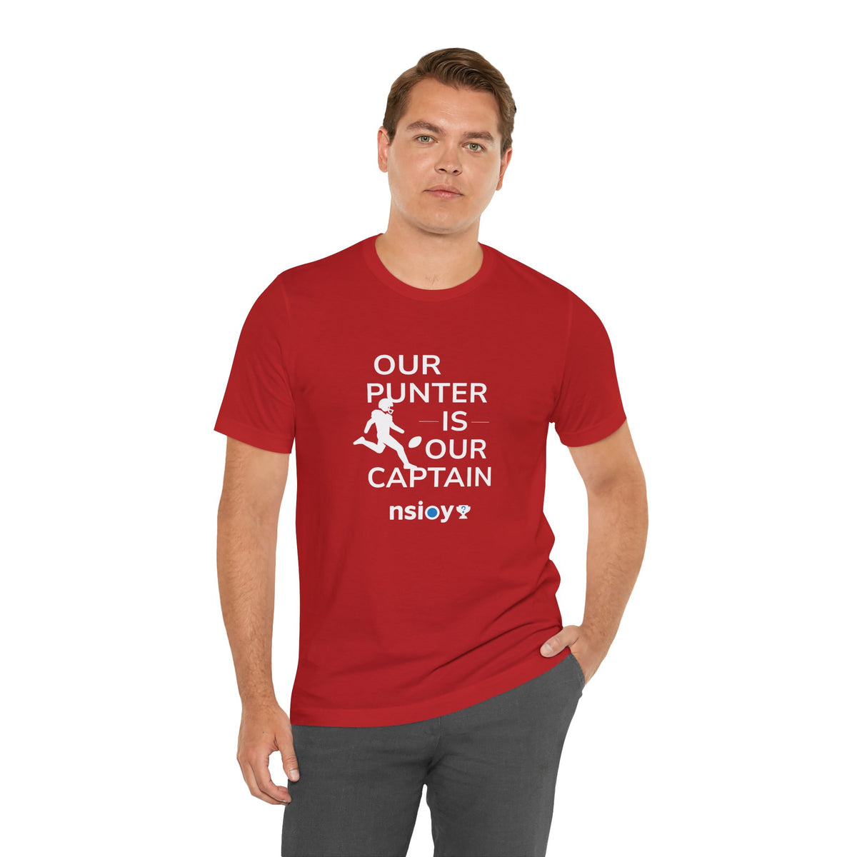 Our Punter Is Our Captain Football T-Shirt — Team Captain Game Day Tee