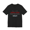 Gray/Red 100% Less Postseason Tee — Sports Fan Graphic T-Shirt
