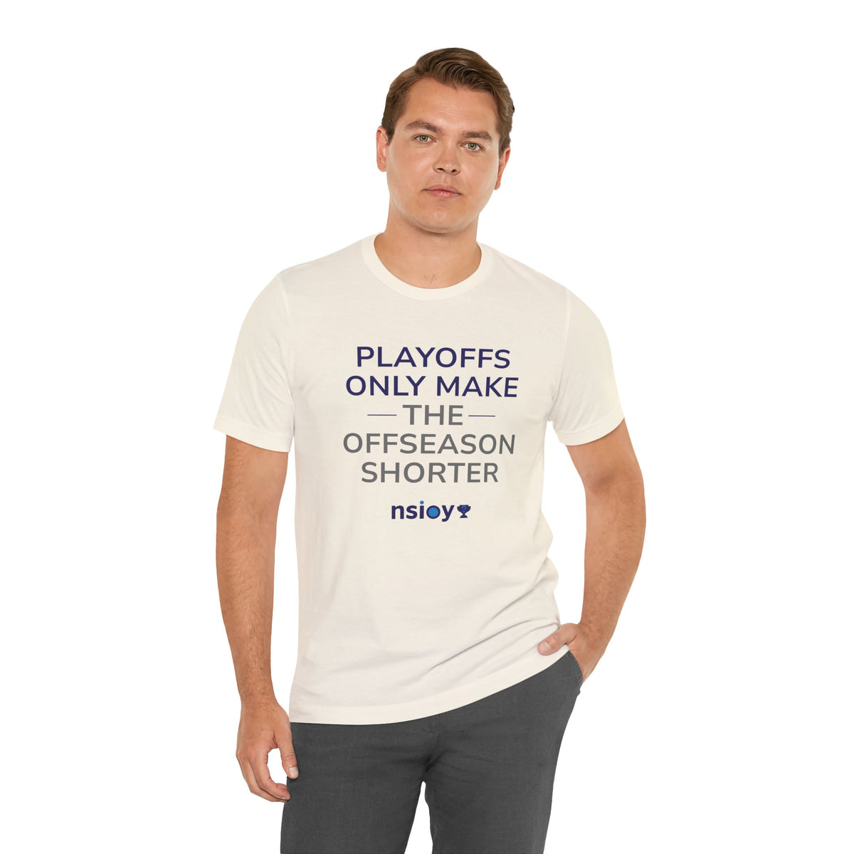 Navy/Gray Playoffs Only Make The Offseason Shorter T-Shirt