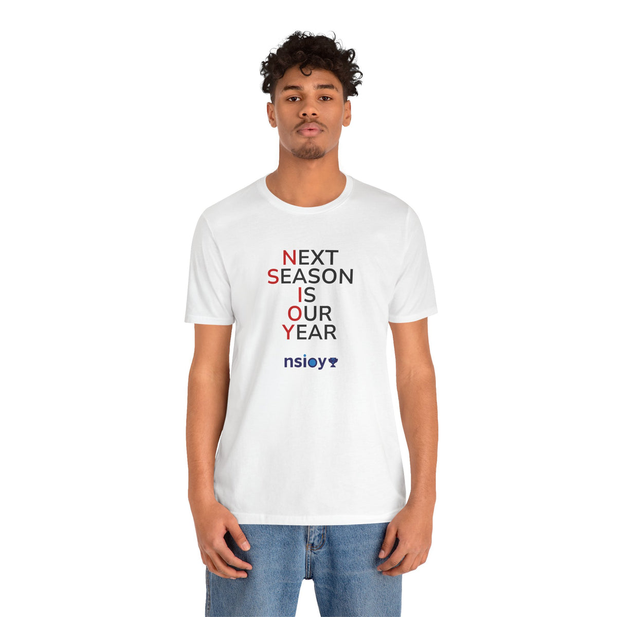 Black/Red Next Season Is Our Year Tee — Motivational Sports Fan Shirt
