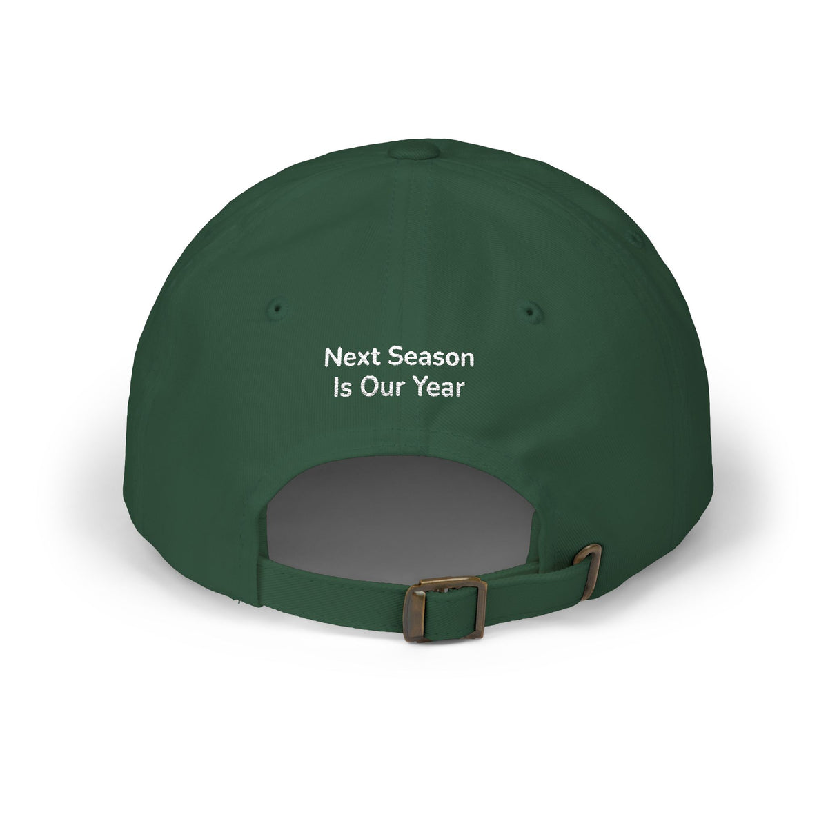 Baseball Cap — NSIOY Logo with 'Next Season Is Our Year' Embroidered Back