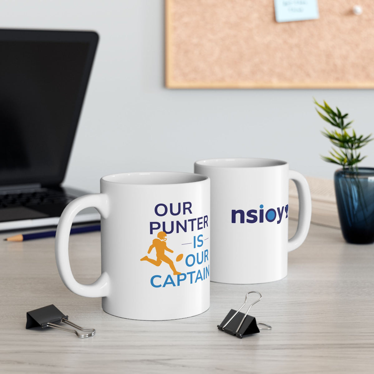 "Our Punter is Our Captain" Coffee Mug – NSIOY Sports Fan Mug (11 oz / 15 oz)