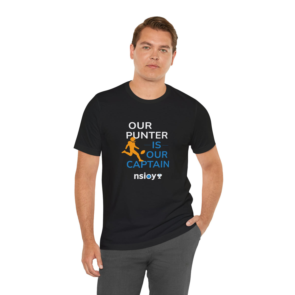 Our Punter Is Our Captain Football T-Shirt — Team Captain Game Day Tee