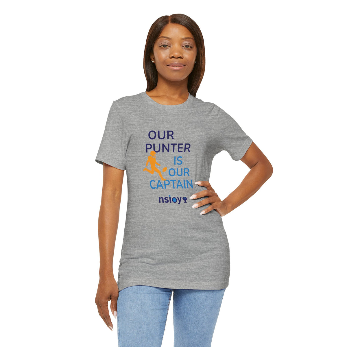 Our Punter Is Our Captain Football T-Shirt — Team Captain Game Day Tee