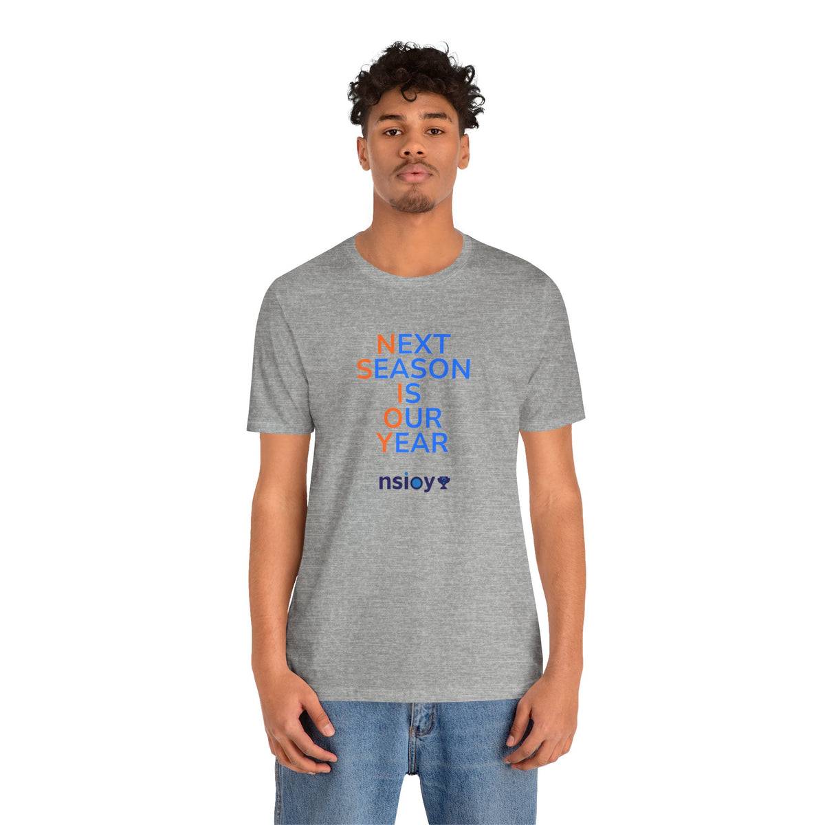 Blue/Orange Next Season Is Our Year Tee — Motivational Sports Fan Shirt