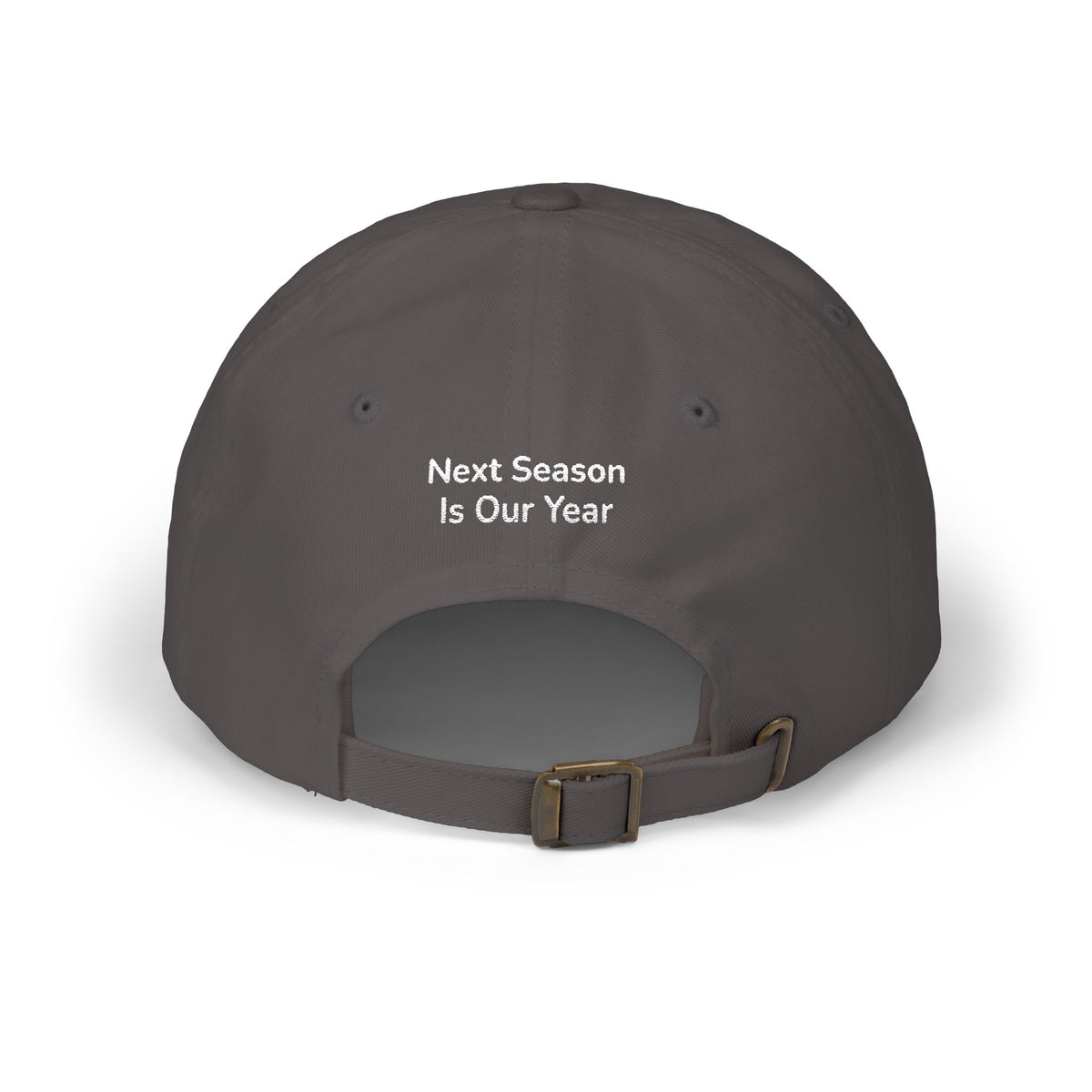 Baseball Cap — NSIOY Logo with 'Next Season Is Our Year' Embroidered Back