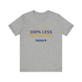 Navy/Gold 100% Less Postseason Tee — Sports Fan Graphic T-Shirt