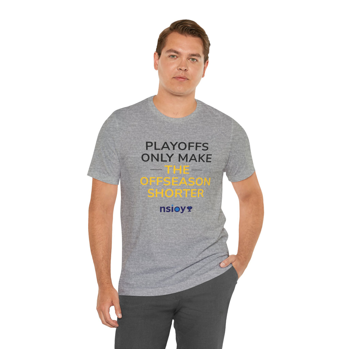 Black/Yellow Playoffs Only Make The Offseason Shorter T-Shirt
