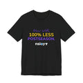 Purple/Yellow 100% Less Postseason Tee — Sports Fan Graphic T-Shirt